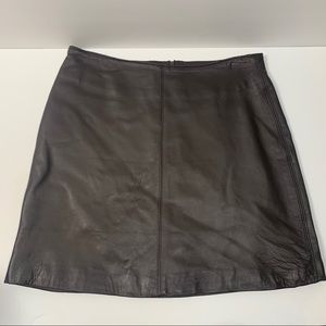 RAMPAGE LEATHER BROWN SKIRT